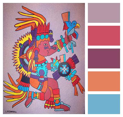 Aztec Tonatiuh Aztec Day God Image